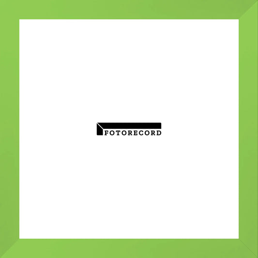 Cornice su misura Verde Pastello in Legno Satinato, Stile Moderno