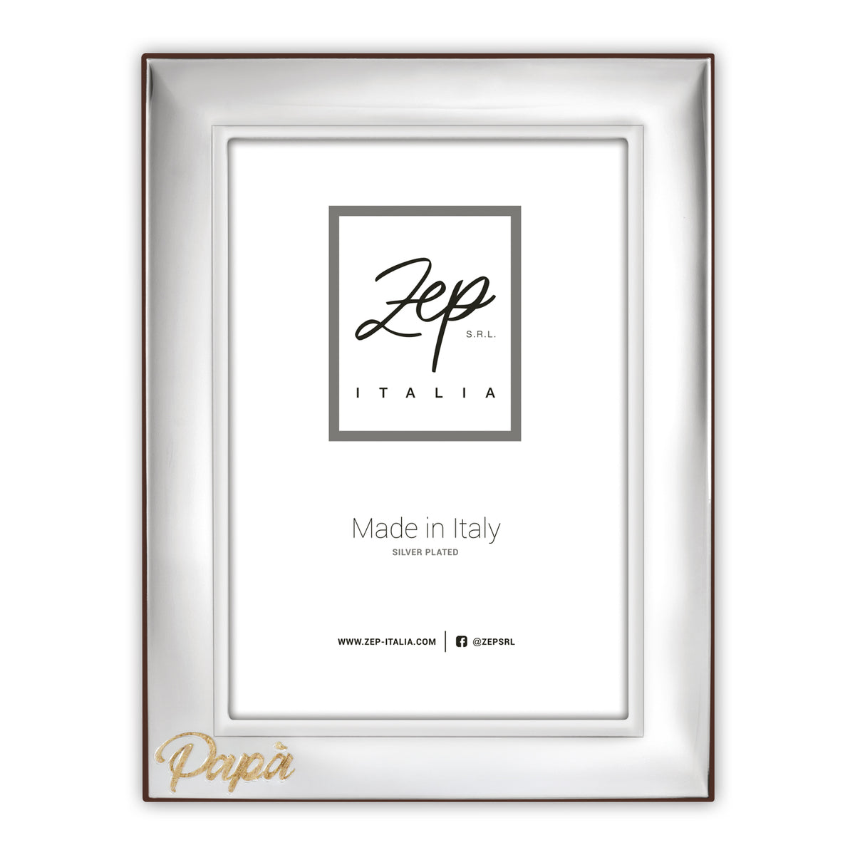 Cornice Silver Papa' Giorgio Verticale 10x15 cm | FRAZ0231