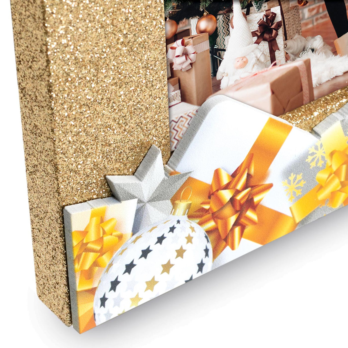 Cornice Natale Goldy 10x15 cm | FRAZ0247