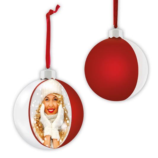 Portafoto Natale Christmas Red Satin 10x10 cm | FRAZ0252