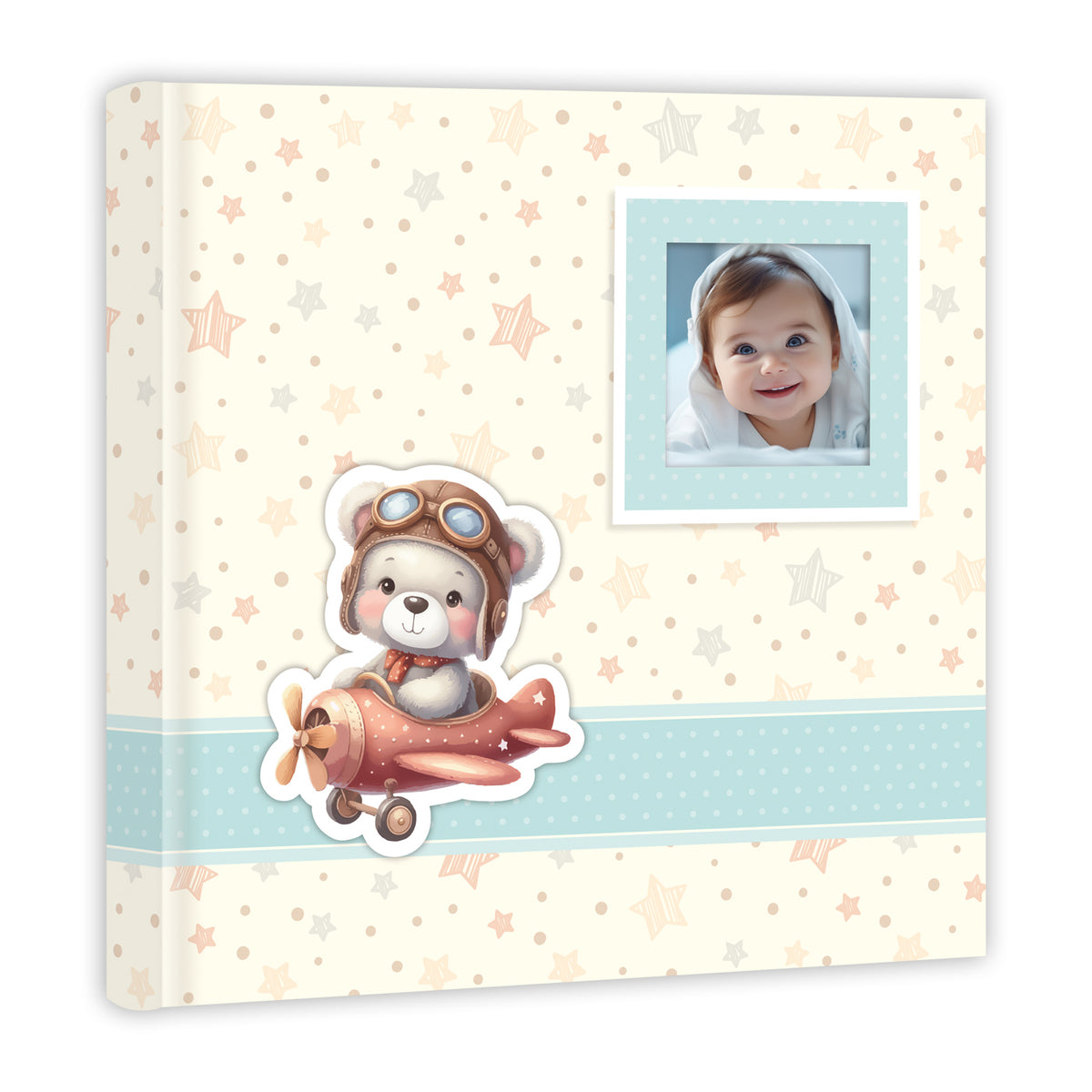 Album con velina Bimbo con Diario Brian Blu 32x32 cm | FRAZ0270