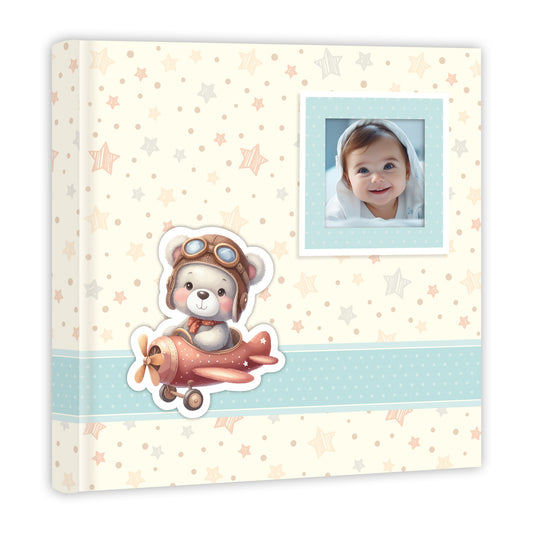 Album con velina Bimbo con Diario Brian Blu 32x32 cm | FRAZ0270