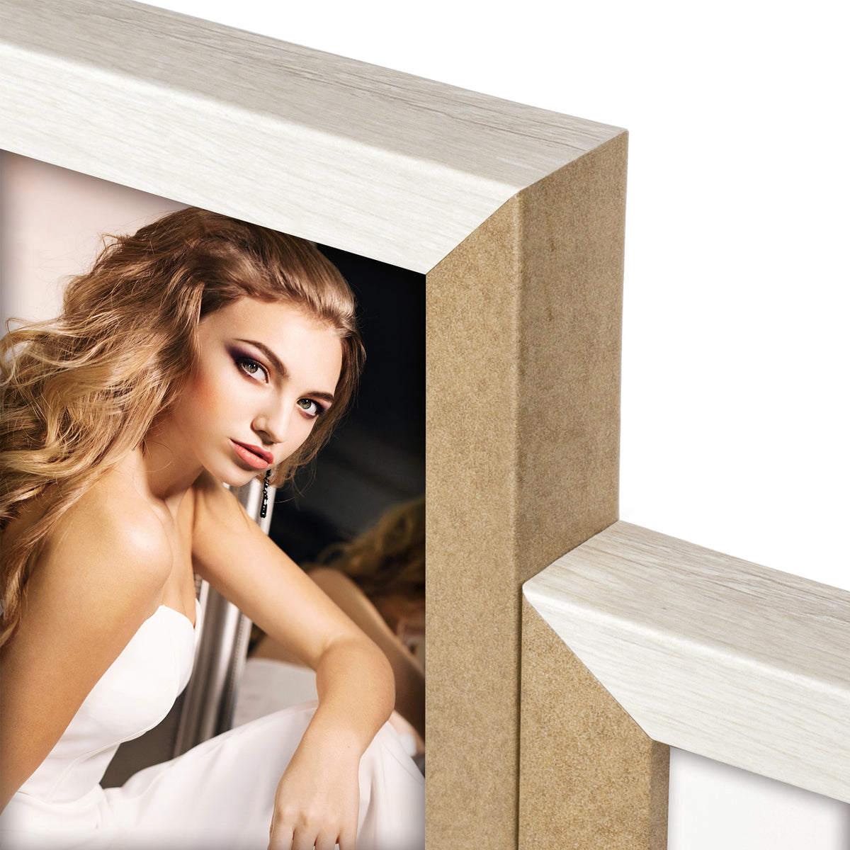 Cornice Multi Vercelli White 4 foto 10x15 cm | FRAZ0279