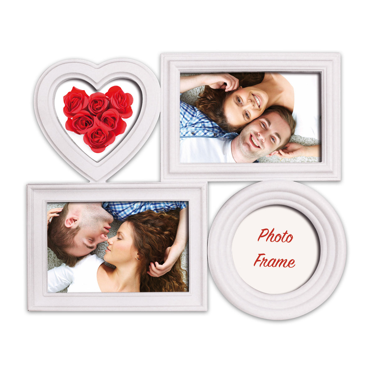 Cornice Love Multi Almada White 2 foto 10x10 cm | FRAZ0299