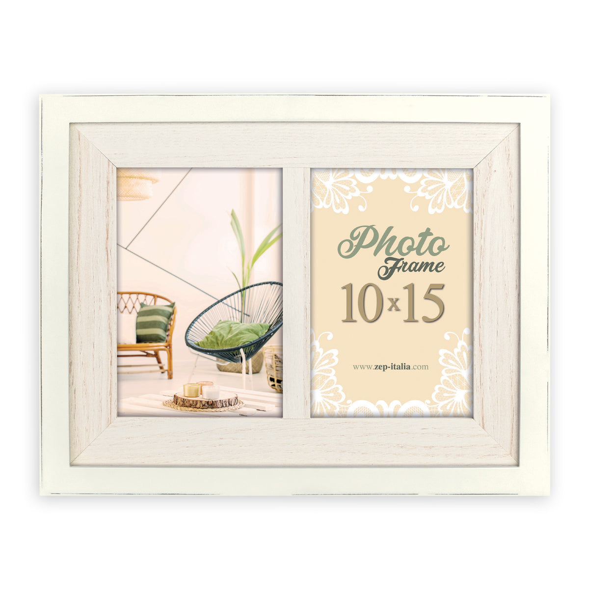 Cornice Multi Arlon White 2 foto 10x15 cm | FRAZ0323