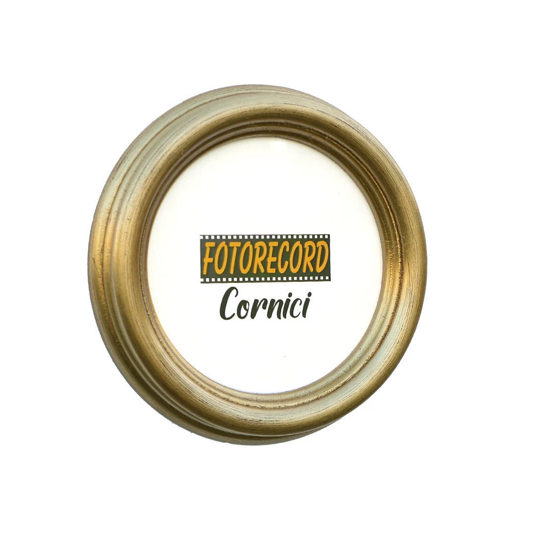 Cornice Tonda Oro Ø16 cm - solo cornice Fotorecord