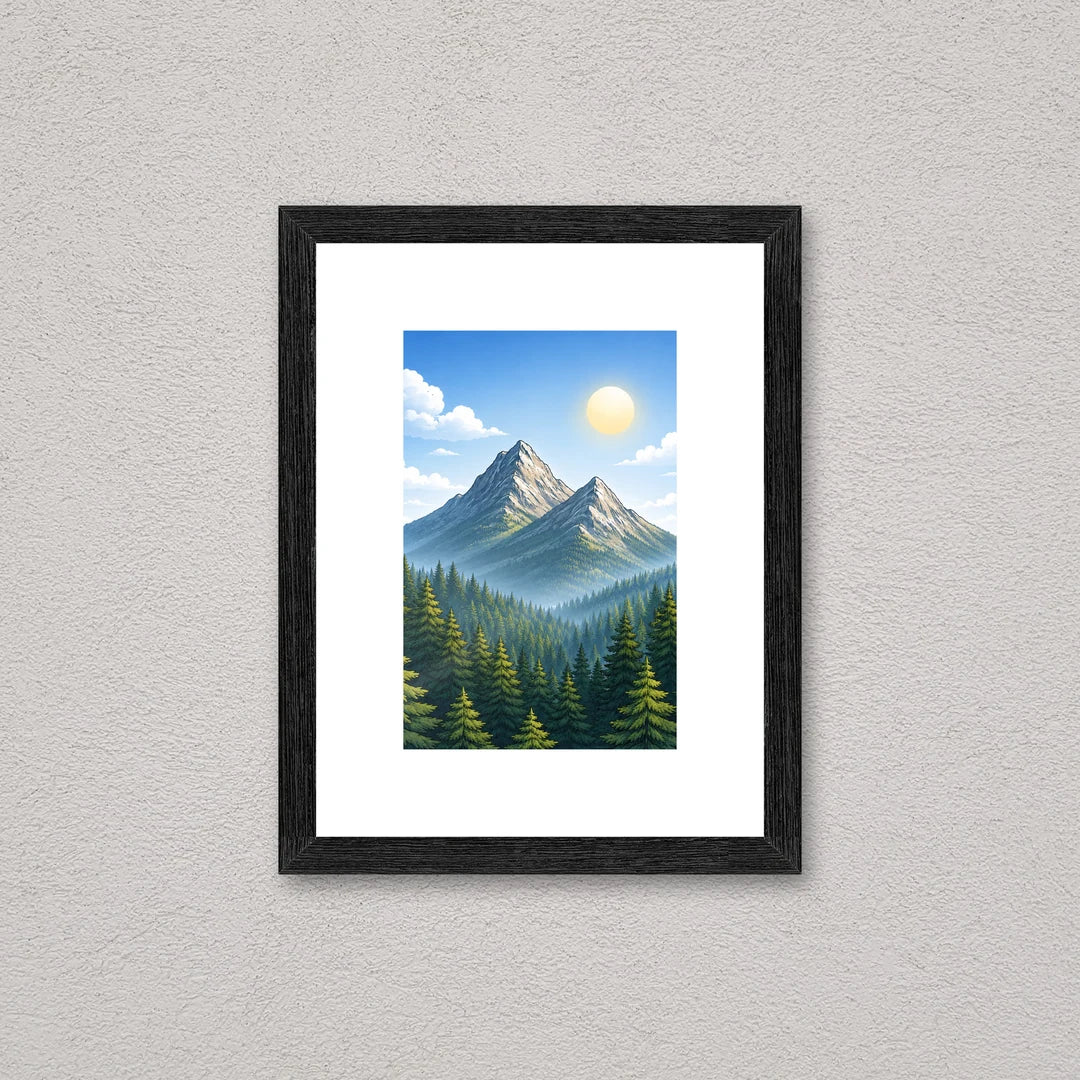 Il kit cornice da tavolo 10×15 cm a parete, con una fotografia di esempio dentro