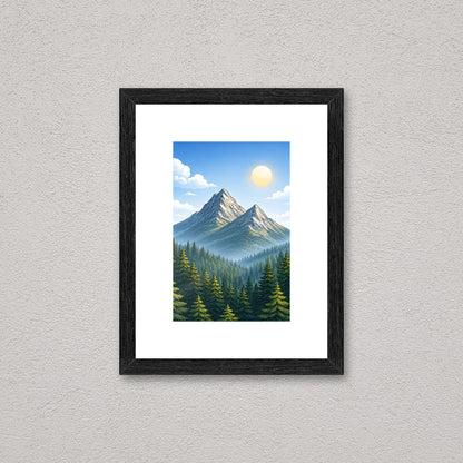 Il kit cornice da tavolo 10×15 cm a parete, con una fotografia di esempio dentro