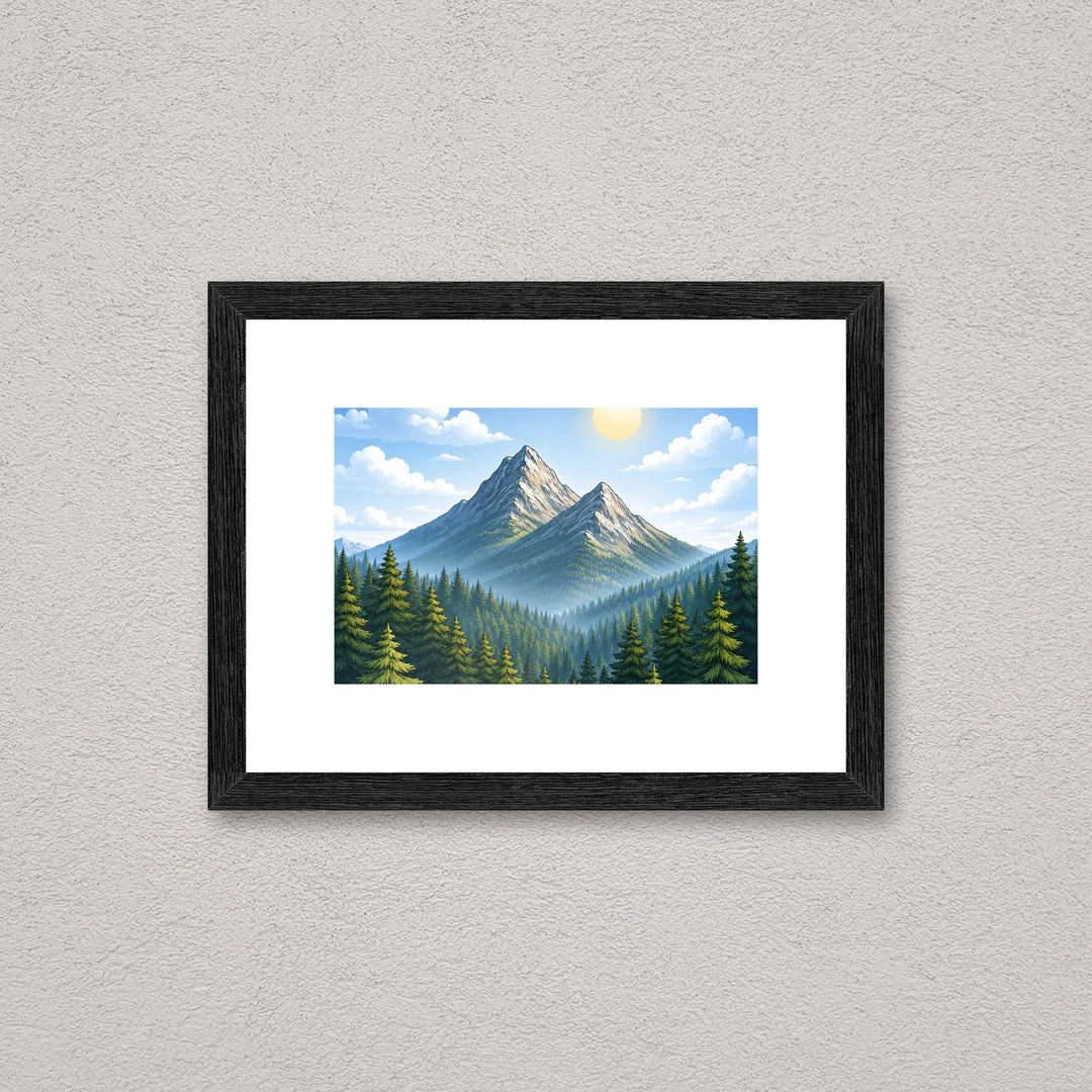 Il kit cornice da tavolo 10×15 cm a parete di traverso, con una fotografia di esempio dentro