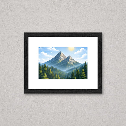 Il kit cornice da tavolo 10×15 cm a parete di traverso, con una fotografia di esempio dentro