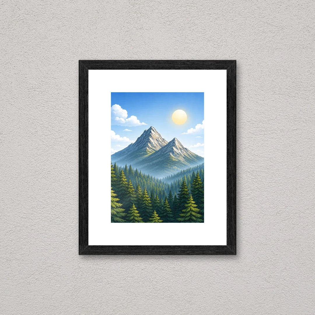 Il kit cornice da tavolo 13×18 cm a parete, con una fotografia di esempio dentro