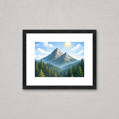 Il kit cornice da tavolo 13×18 cm a parete di traverso, con una fotografia di esempio dentro