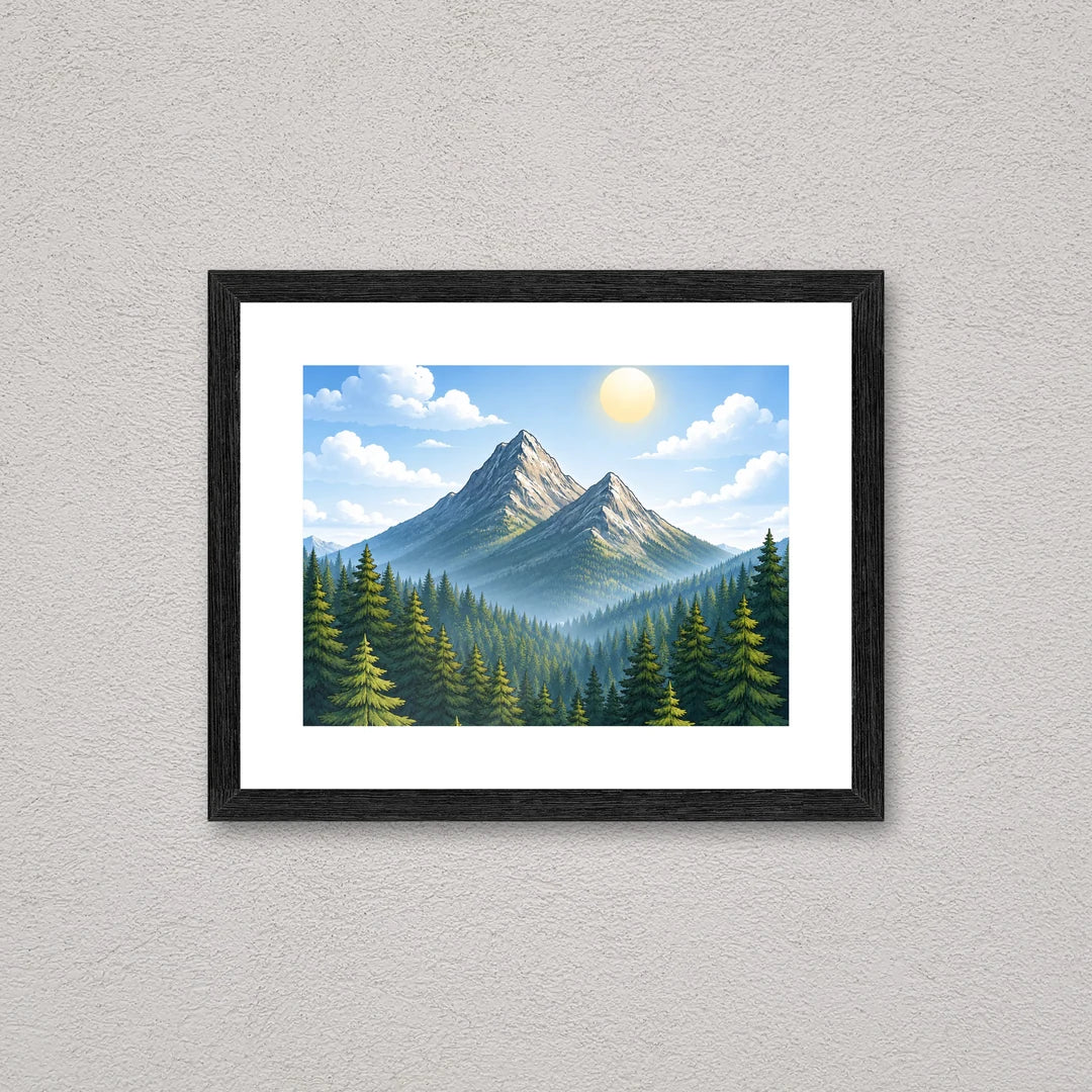 Il kit cornice da tavolo 15×20 cm a parete di traverso, con una fotografia di esempio dentro