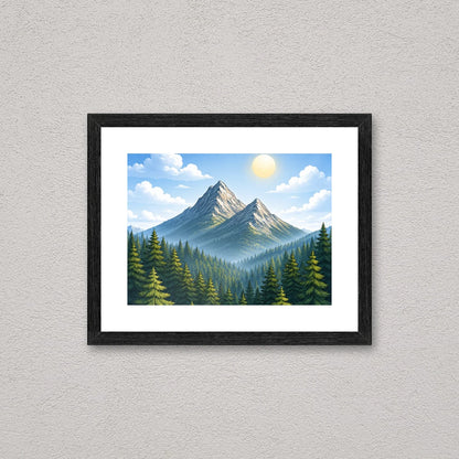 Il kit cornice da tavolo 15×20 cm a parete di traverso, con una fotografia di esempio dentro