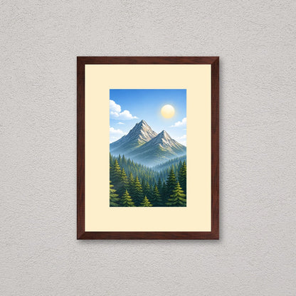 Il kit cornice da tavolo 10×15 cm a parete, con una fotografia di esempio dentro