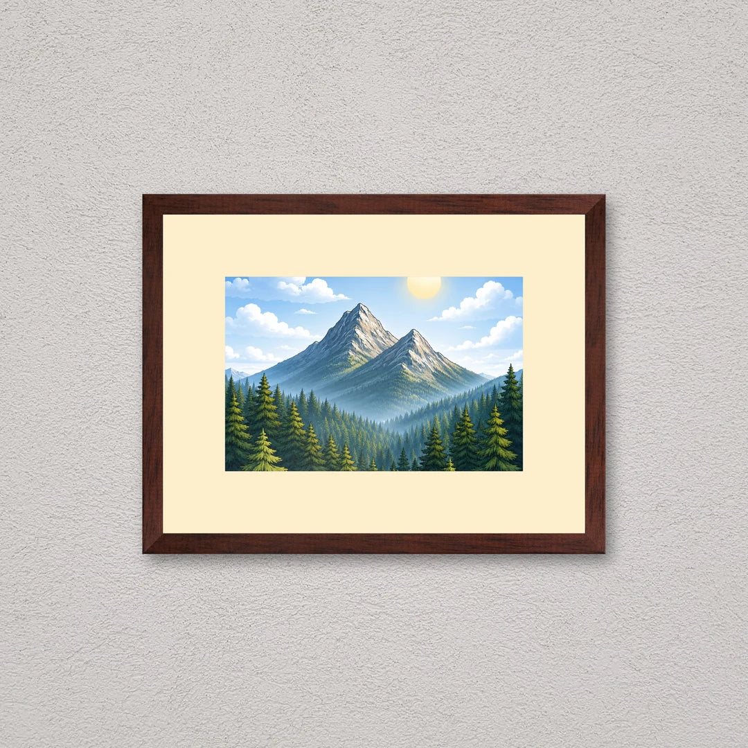 Il kit cornice da tavolo 10×15 cm a parete di traverso, con una fotografia di esempio dentro
