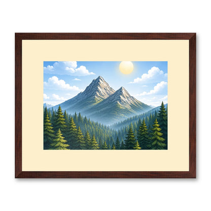 Il kit cornice da tavolo 13×18 cm di traverso con una fotografia di esempio dentro