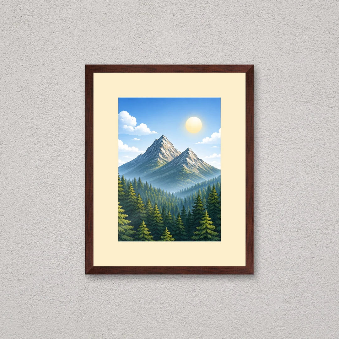 Il kit cornice da tavolo 13×18 cm a parete, con una fotografia di esempio dentro