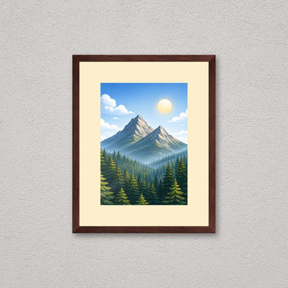 Il kit cornice da tavolo 13×18 cm a parete, con una fotografia di esempio dentro