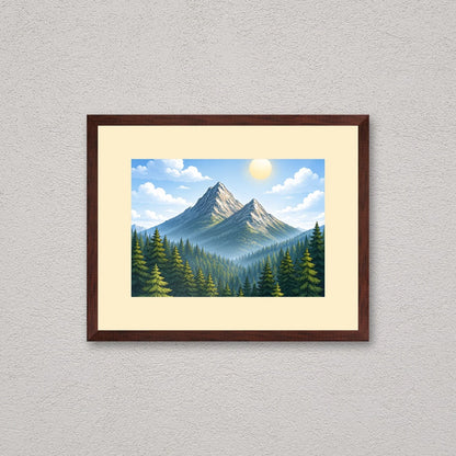 Il kit cornice da tavolo 13×18 cm a parete di traverso, con una fotografia di esempio dentro