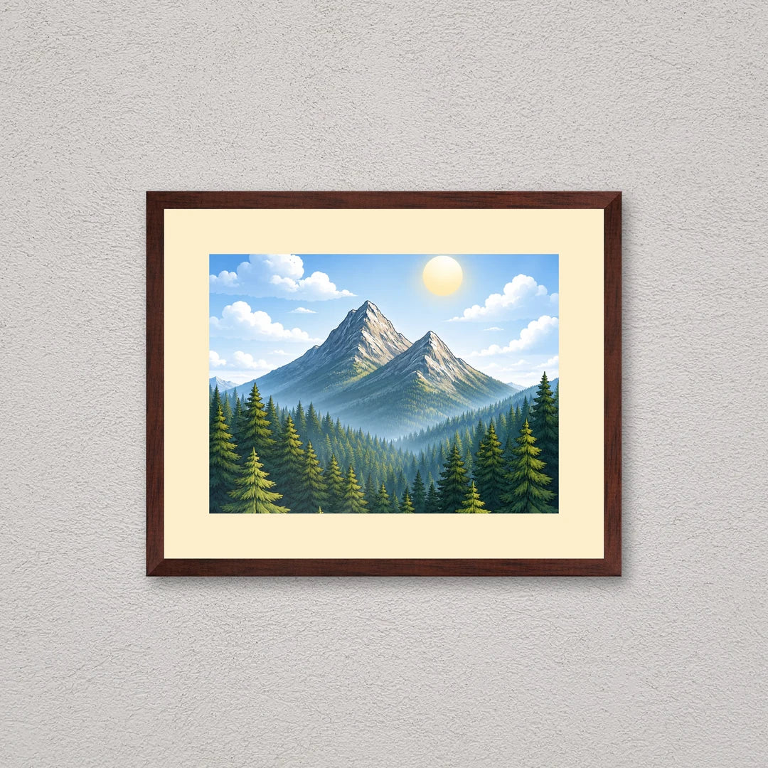 Il kit cornice da tavolo 15×20 cm a parete di traverso, con una fotografia di esempio dentro