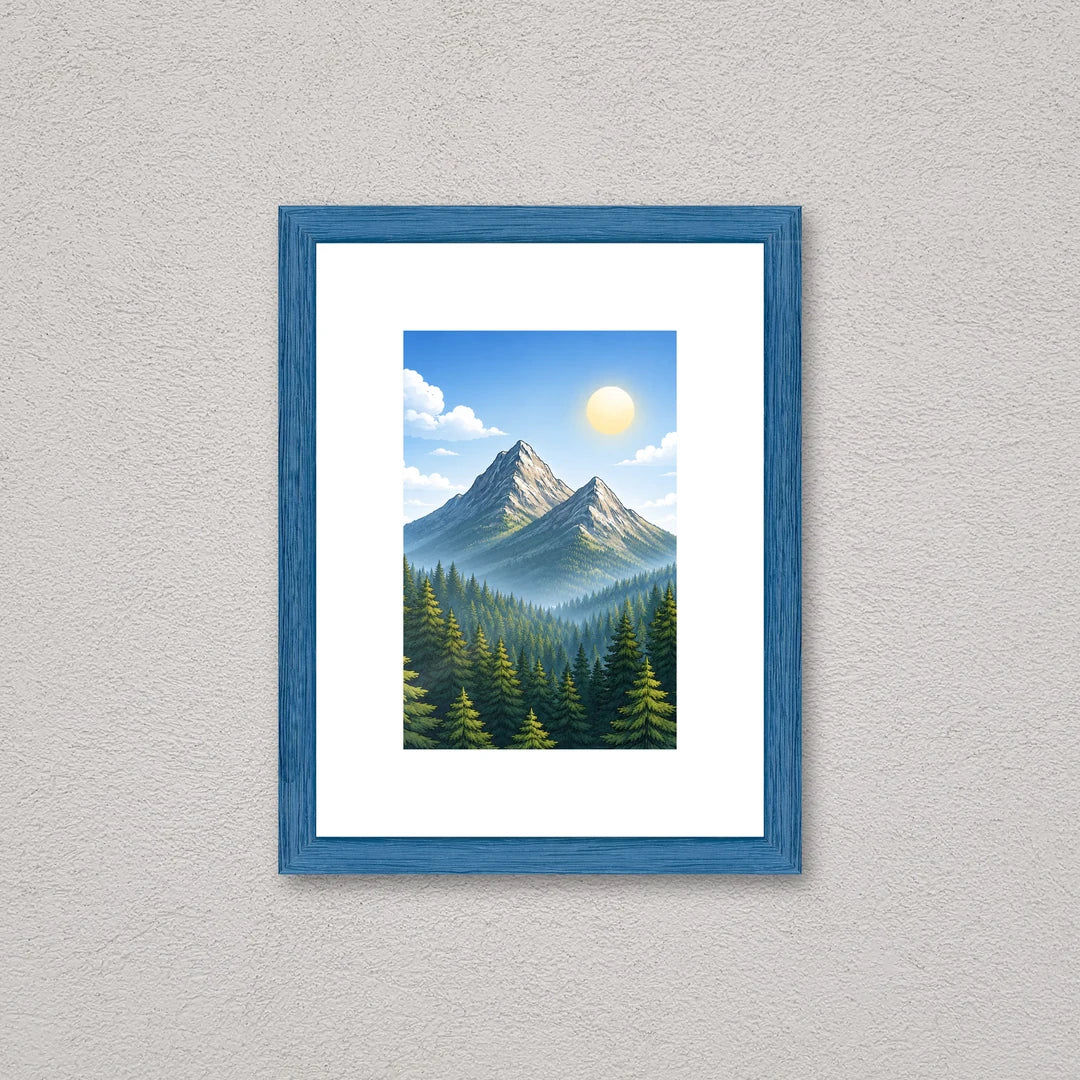 Il kit cornice da tavolo 10×15 cm a parete, con una fotografia di esempio dentro