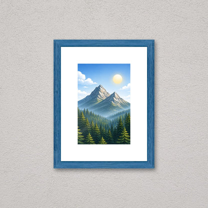 Il kit cornice da tavolo 10×15 cm a parete, con una fotografia di esempio dentro