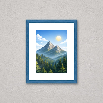 Il kit cornice da tavolo 13×18 cm a parete, con una fotografia di esempio dentro