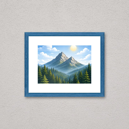 Il kit cornice da tavolo 13×18 cm a parete di traverso, con una fotografia di esempio dentro