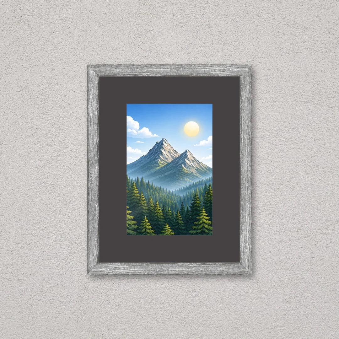 Il kit cornice da tavolo 10×15 cm a parete, con una fotografia di esempio dentro