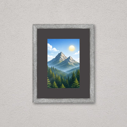 Il kit cornice da tavolo 10×15 cm a parete, con una fotografia di esempio dentro