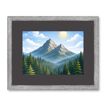 Il kit cornice da tavolo 13×18 cm di traverso con una fotografia di esempio dentro