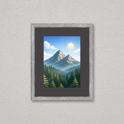 Il kit cornice da tavolo 13×18 cm a parete, con una fotografia di esempio dentro