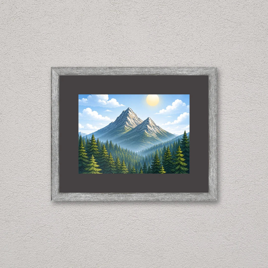 Il kit cornice da tavolo 13×18 cm a parete di traverso, con una fotografia di esempio dentro