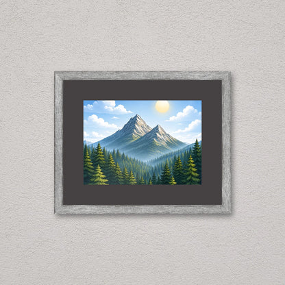 Il kit cornice da tavolo 13×18 cm a parete di traverso, con una fotografia di esempio dentro