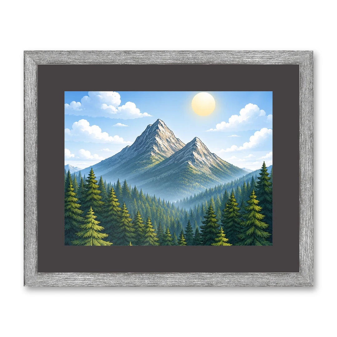 Il kit cornice da tavolo 15×20 cm di traverso con una fotografia di esempio dentro