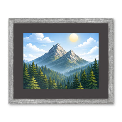 Il kit cornice da tavolo 15×20 cm di traverso con una fotografia di esempio dentro