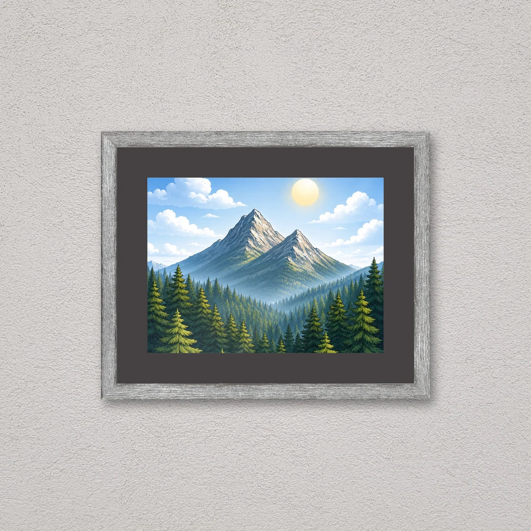 Il kit cornice da tavolo 15×20 cm a parete di traverso, con una fotografia di esempio dentro