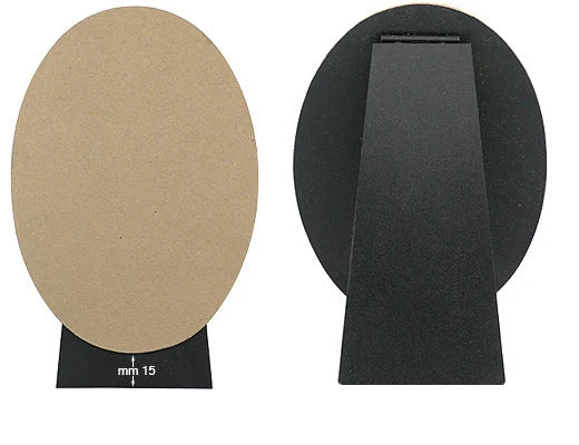 Schienale Ovale 9x12 cm con appoggio per cornice Fotorecord