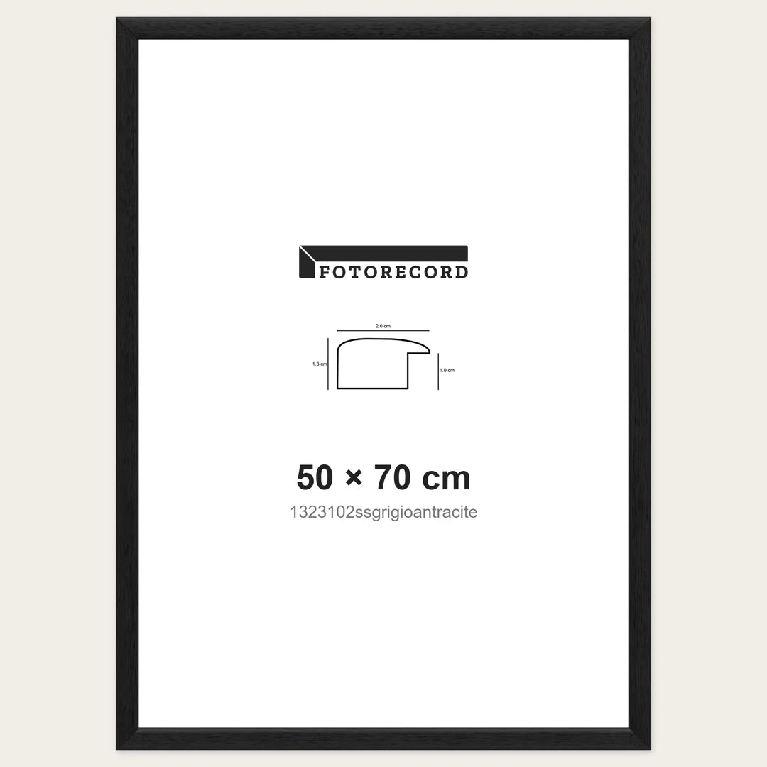 Kit Cornice Completa 50x70 cm — Grigio Satinato | 1323102ssgrigioantracite