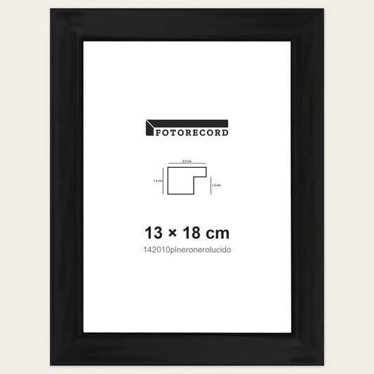 Kit Cornice Completa 13x18 cm — Nero Lucido | 142010plneronerolucido