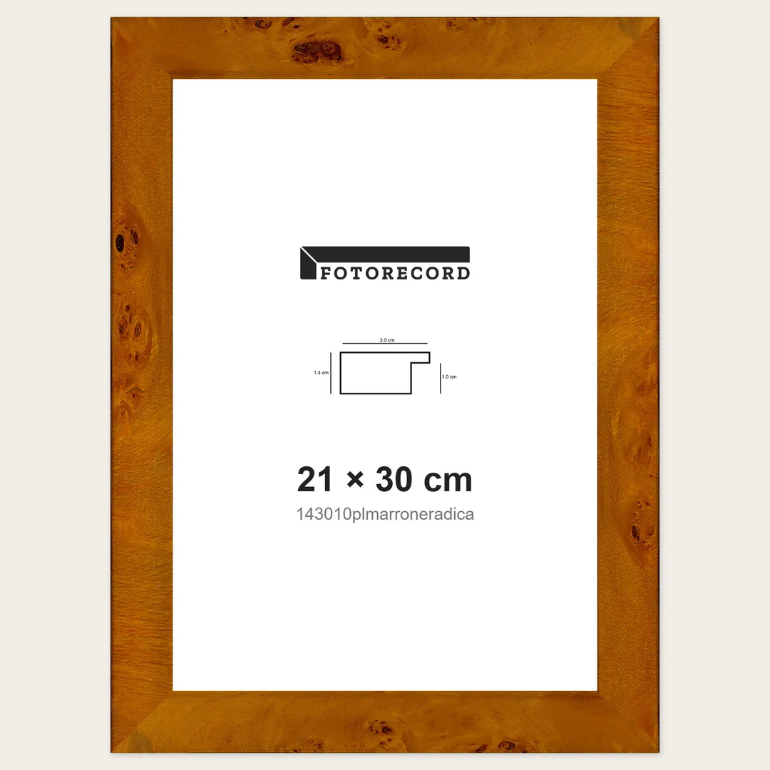 Kit Cornice Completa 21x30 cm — Marrone Lucido | 143010plmarroneradica