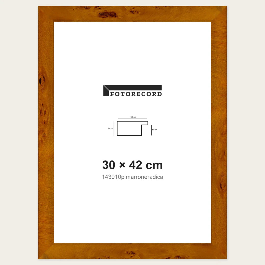 Kit Cornice Completa 30x42 cm — Marrone Lucido | 143010plmarroneradica
