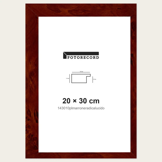 Kit Cornice Completa 20x30 cm — Marrone Lucido | 143010plmarroneradicalucido