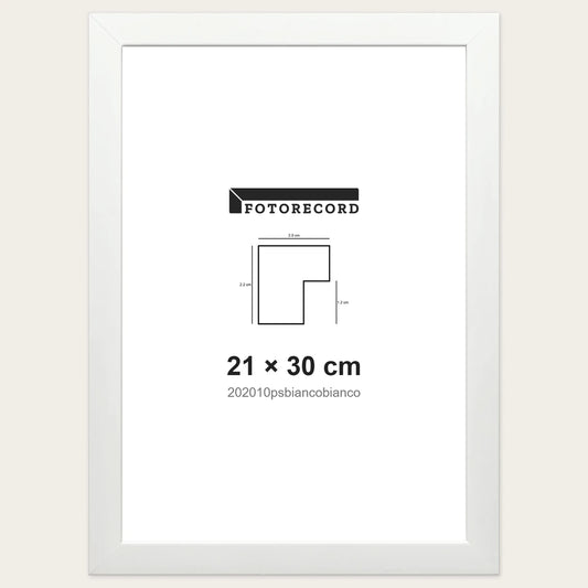 Kit Cornice Completa 21x30 cm — Bianco Satinato | 202010psbiancobianco