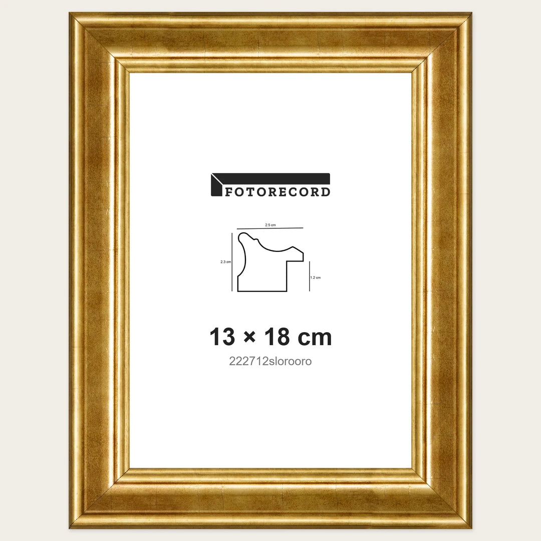 Kit Cornice Completa 13x18 cm — Oro Lucido | 222712slorooro