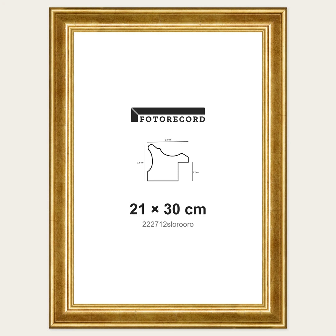 Kit Cornice Completa 21x30 cm — Oro Lucido | 222712slorooro