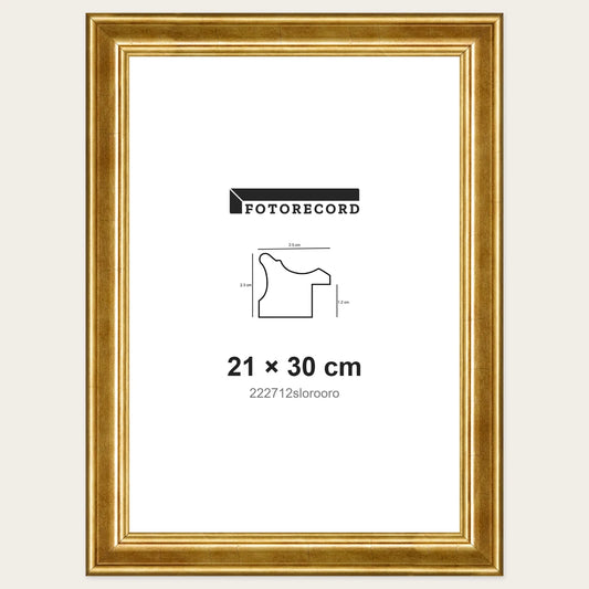 Kit Cornice Completa 21x30 cm — Oro Lucido | 222712slorooro