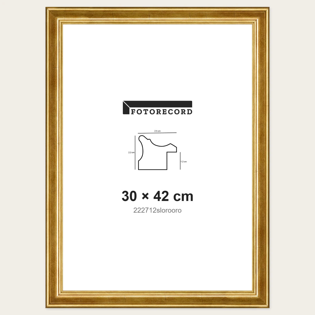 Kit Cornice Completa 30x42 cm — Oro Lucido | 222712slorooro