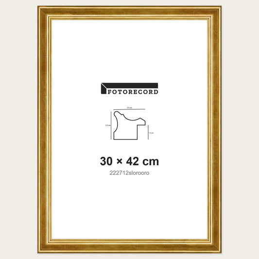 Kit Cornice Completa 30x42 cm — Oro Lucido | 222712slorooro